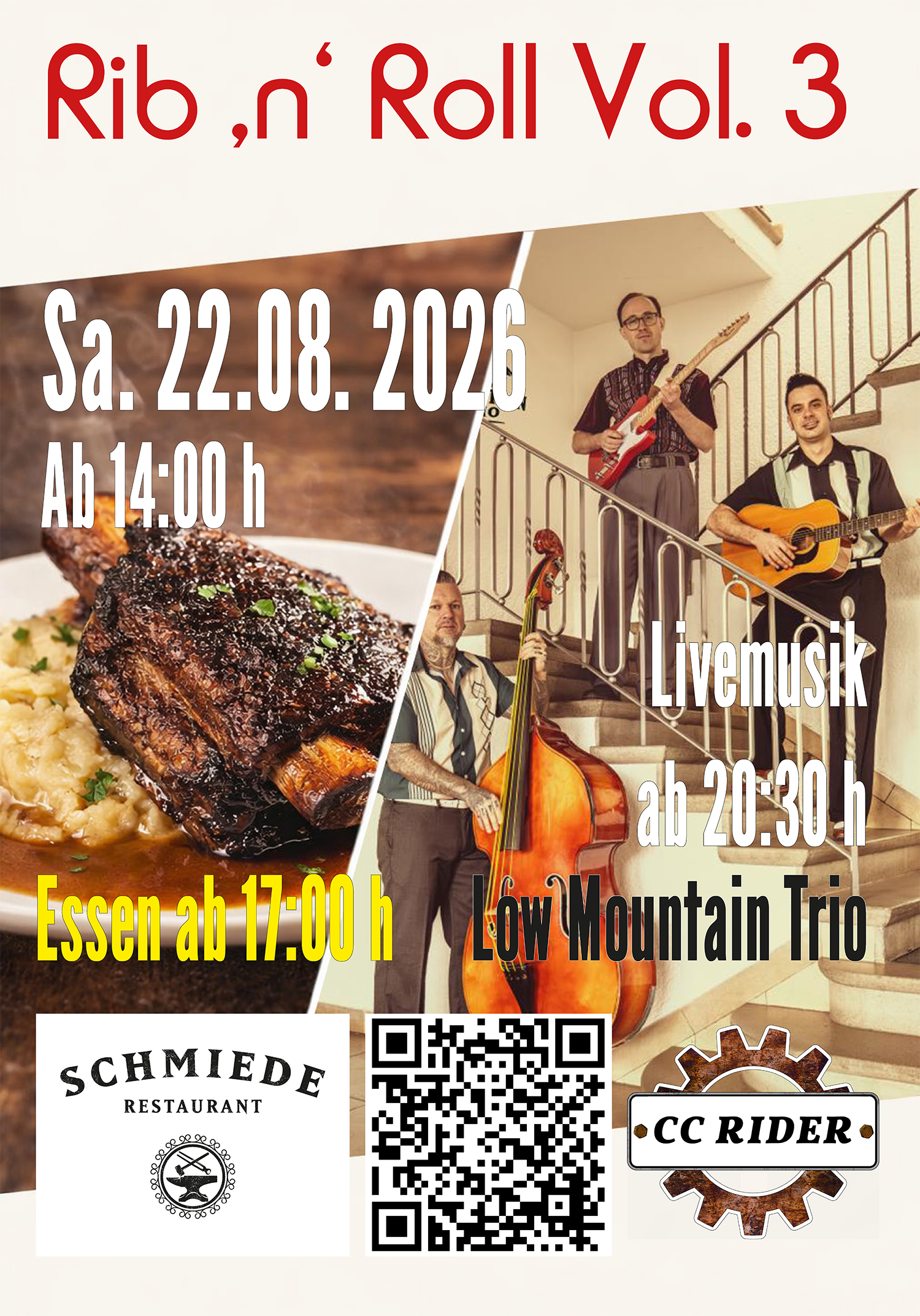 Live @ CC RIDER - 22.08.2026 - Rib 'n' Roll 3