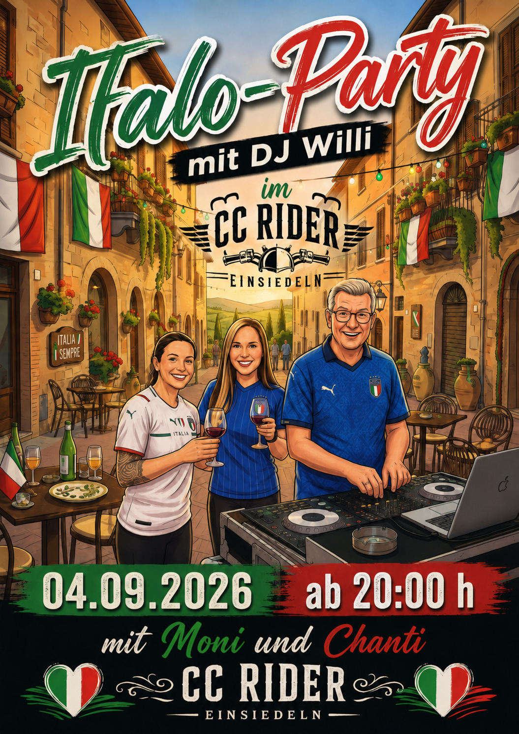 Live @ CC RIDER - 04.09.2026 - Italo-Party