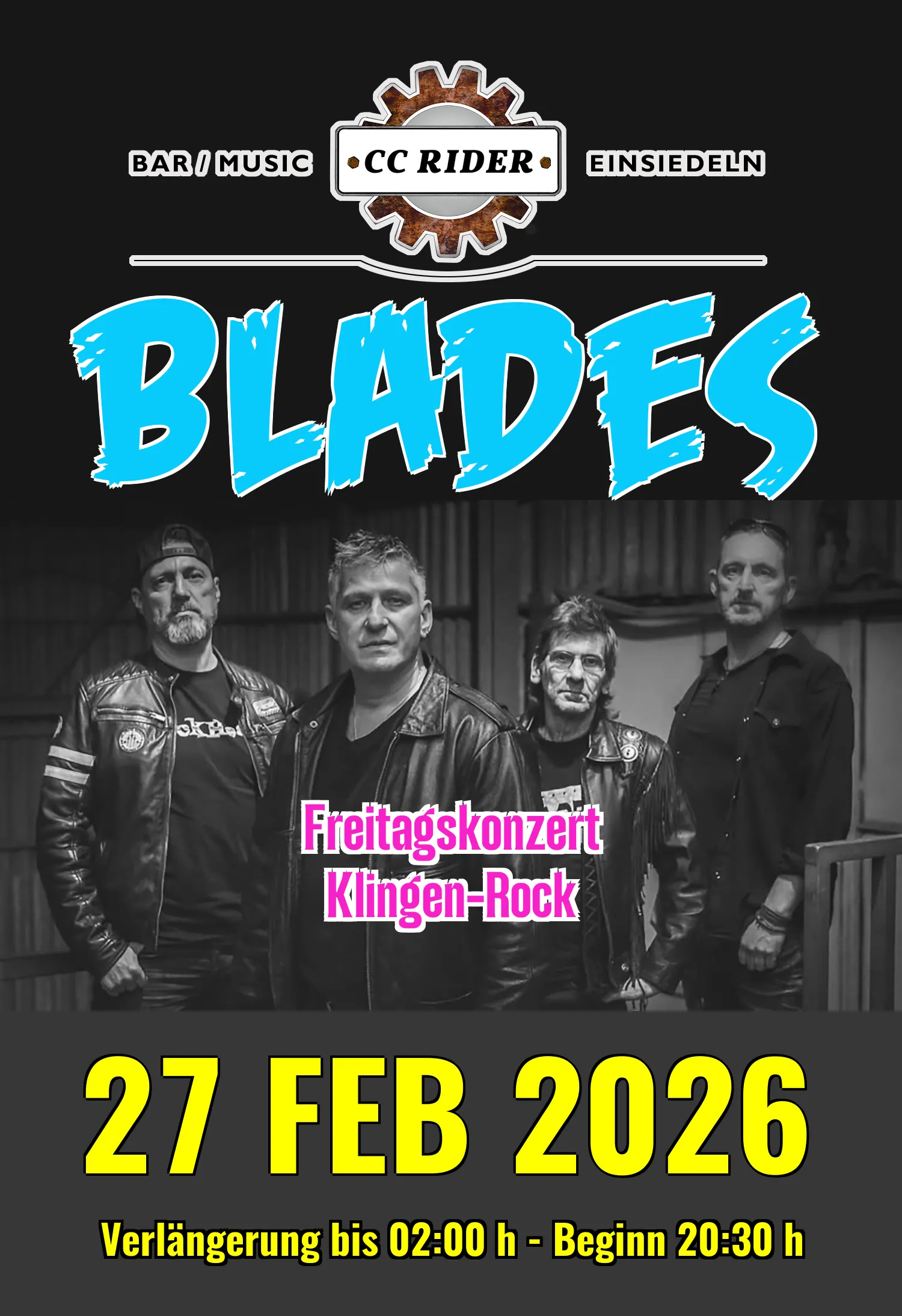 Live @ CC RIDER - 27.02.2026 - Blades