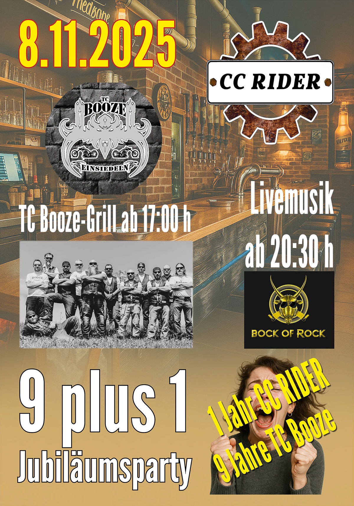 Konzert Einsiedeln 08.11.2025 - Verlängerung bis 02:00 h - Beginn 20:30 h mit «10-Jahres Jubiläum»