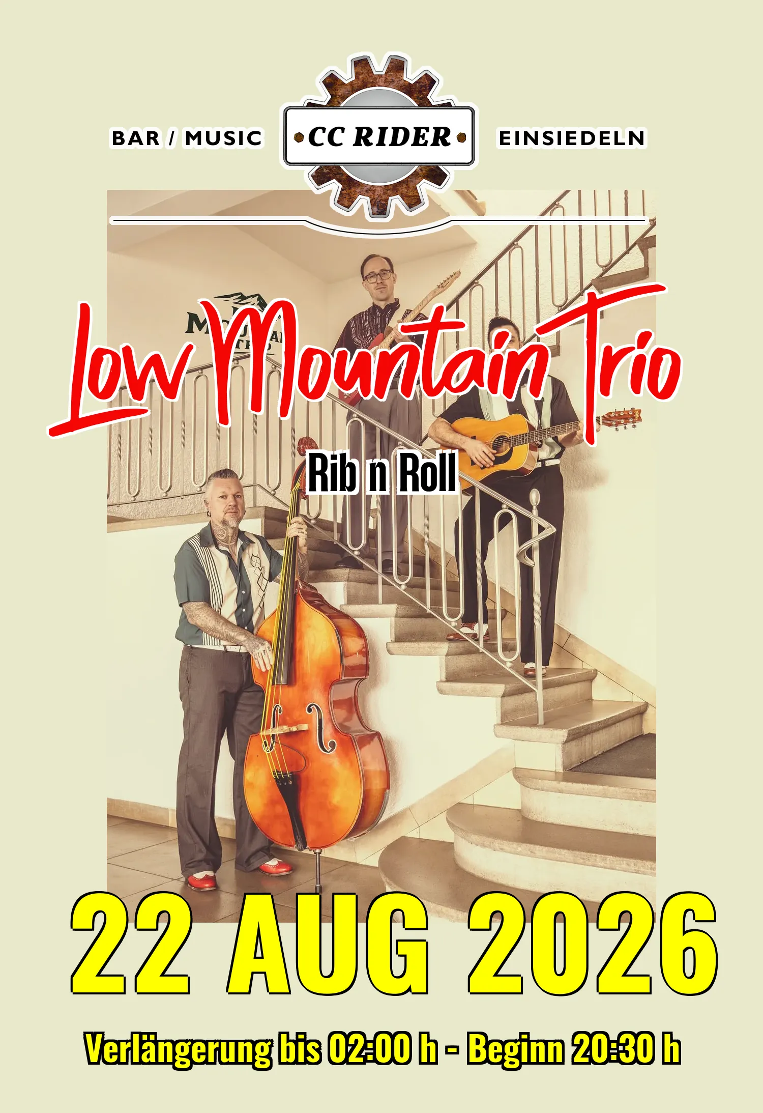 Live @ CC RIDER - 22.08.2026 - Low Mountain Trio