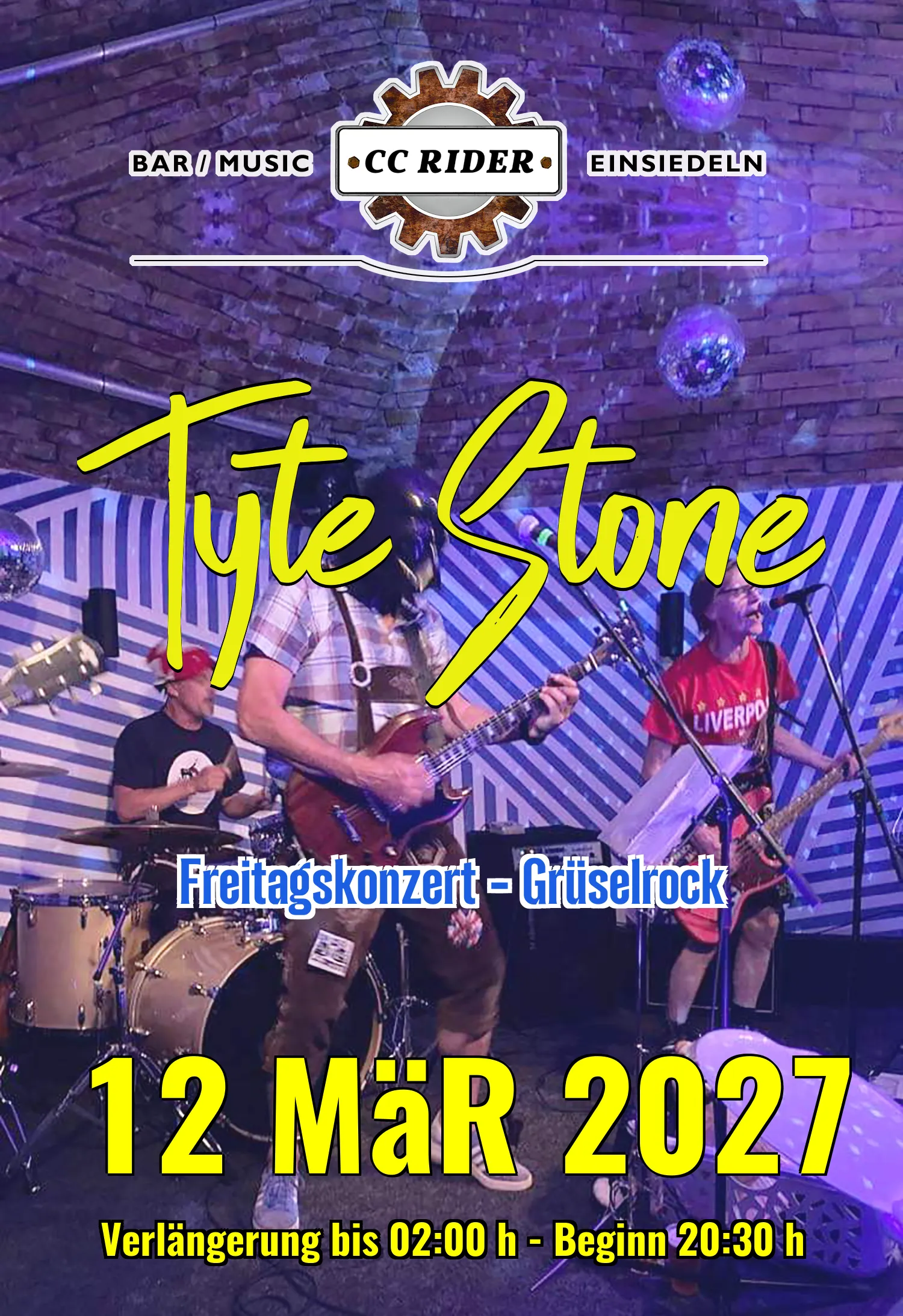 Live @ CC RIDER - 12.03.2027 - Tyte Stone