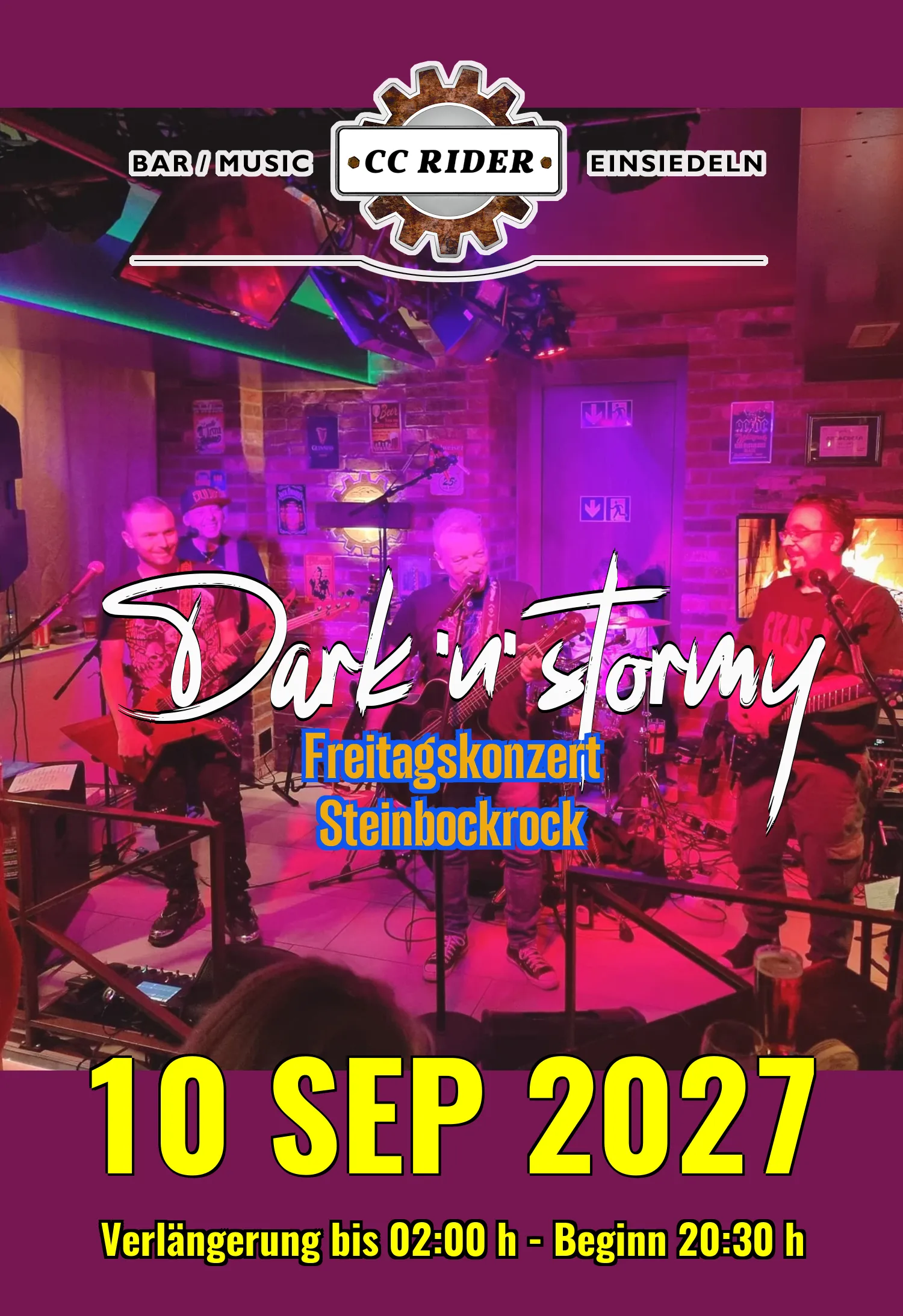 Live @ CC RIDER - 10.09.2027 - Dark 'n' stormy