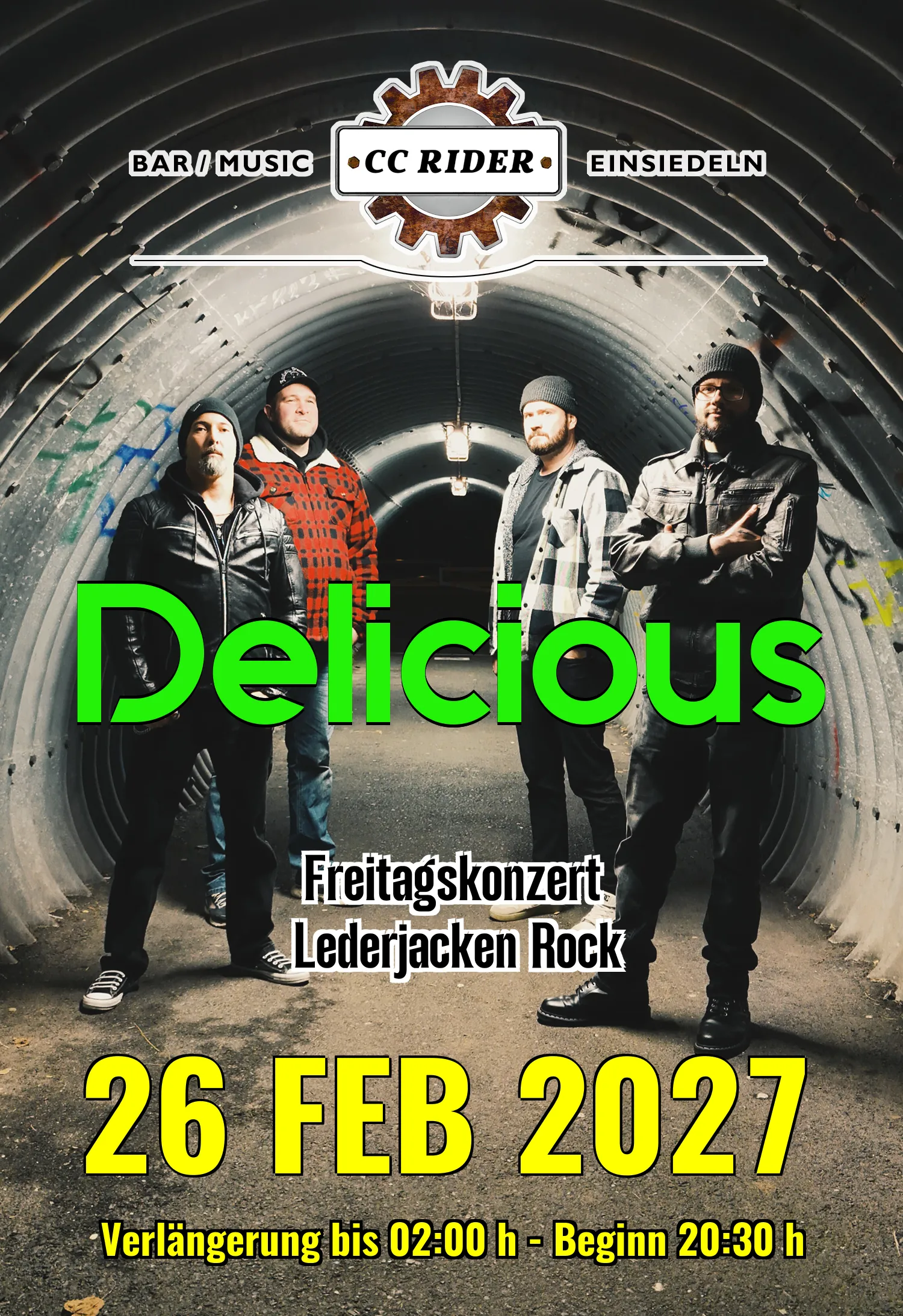 Live @ CC RIDER - 26.02.2027 - Delicious